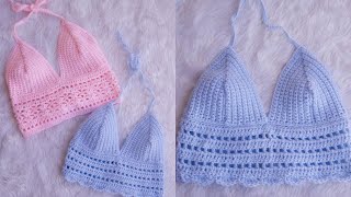 Learn to Make Crochet Bralette Part 2 [upl. by Averell]