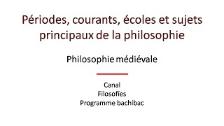 Résumé de la Philosophie medievale [upl. by Curt553]