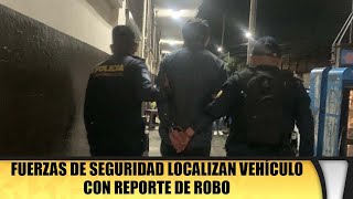 Fuerzas de seguridad localizan vehículo con reporte de robo [upl. by Enaelem]