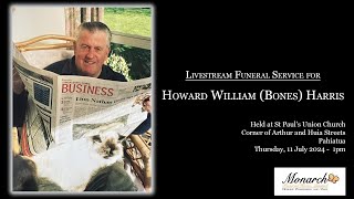 Livestream Funeral Service for Howard William Bones Harris [upl. by Beard]