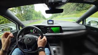 Nordschleife fast VW Golf 8R 20 years  unmodified  POV  tourist drive BTG catching a few GT4s [upl. by Ajim]