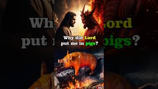 Jesus Sends Demons into Pigs shorts jesus bible [upl. by Krishna]