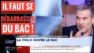 IL FAUT SE DÉBARRASSER DU BAC   VINCENT CESPEDES DANIEL COHNBENDIT [upl. by Atinek]