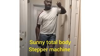 how to use a sunny total body stepper machine [upl. by Radloff]