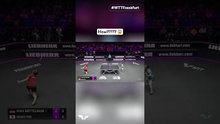 Clutch 360° defensive move 🛡️ WTTFrankfurt TableTennis [upl. by Leagiba]