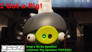 I got a Pig Angry Birds Pig iPod Dock [upl. by Enatan589]