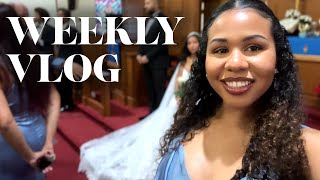 WEEKLY VLOG  Beautiful Chaotic Wedding  Big Announcement  Getting Real  More [upl. by Dibrin]