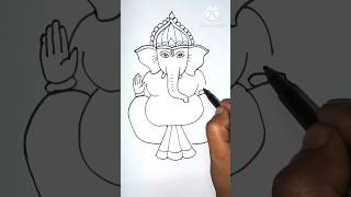 Ganpati bappa drawing shorts [upl. by Barimah189]