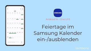 Feiertage im Samsung Kalender einblenden oder ausblenden  Samsung Android 14  One UI 6 [upl. by Rellek783]