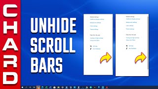 Turn Off AutoHide Scroll Bars In Windows 10 [upl. by Burkley782]