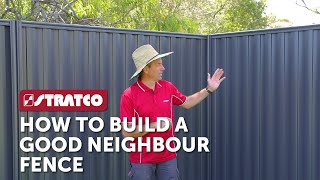 Stratco  How To Build a Stratco Good Neighbour Fence [upl. by Marian456]