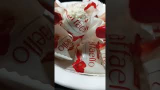 Raffaello Chocolate satisfying shorts asmr chocolate raffaello coconut almonds [upl. by Dorweiler170]