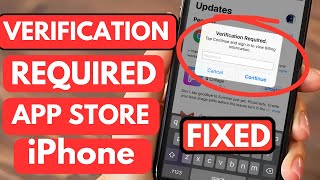 FIX App Store Verification Required FAST amp EASY  Download Apps NOW [upl. by Ittocs]