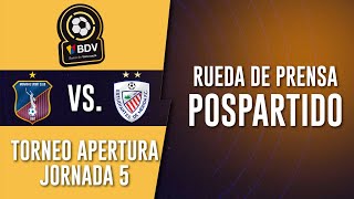 Rueda de prensa pospartido  LigaBcodeVenezuela  Monagas Vs Estudiantes  Jornada 5 Liga FUTVE [upl. by Thayne]