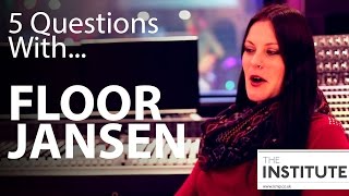 5 Questions WithFloor Jansen of Nightwish [upl. by Eirotal503]