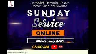 Methodist Memorial Church  Sunday Service Tamil  Live  800 AM on 28012024 [upl. by Nidya]