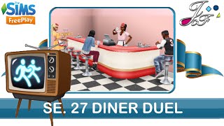 Sims FreePlay 🏃‍♀️📺 SIMCHASE 27  DINER DUEL  Early Access 🔑 [upl. by Anilahs]