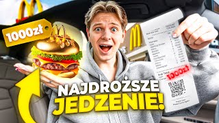 TESTUJĘ NAJDROŻSZE JEDZENIE Z FAST FOODÓW 😱  Dominik Rupiński [upl. by Dleifniw47]