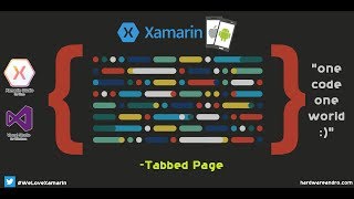 Xamarin  Tabbed Page [upl. by Sedecrem]