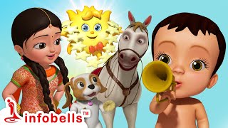 Agdum Bagdum Ghoradum Saje  Surprise Eggs  Bengali Rhymes for Children  Infobells bengalirhymes [upl. by Nirat254]