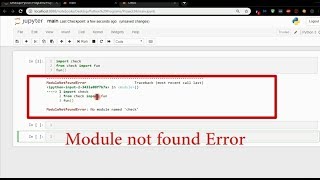 How to fix Module Not Found Error in Jupyter Notebook Anaconda [upl. by Ahseetal]