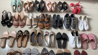 My footwear collection Myntra footwear Amazon footwearfootwear haul  heels haul flats haul [upl. by Enitsahc]