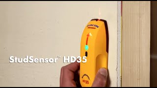 Zircon StudSensor HD35 Edge Finding Stud Finder with WireWarning Detection [upl. by Kelsy]