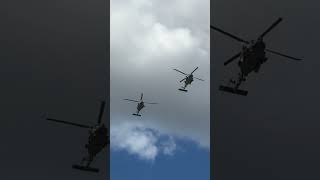 Jacksonville Naval Air Station flyover at doak navy usnavy ah64d ah64eapache helicopter [upl. by Alyt]