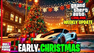 CHRISTMAS HAS STARTED IN GTA ONLINE WEEKLY UPDATE  Discounts Bonuses Free Cars Rewards amp Sale [upl. by Dronski]