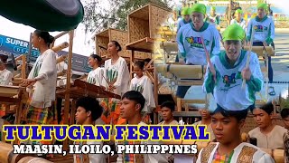 TULTUGAN FESTIVAL  MUSIC INTRUMENTS MADE OF BAMBOO  GRAND CHAMPION  DINAGYANG 2024 ILOILO CITY [upl. by Anesor]