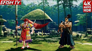 Senryo Kyoshiro vs Yagyu Jubei Hardest AI  Samurai Shodown [upl. by Eanal]