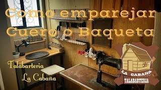 Tutorial de Talabarteria 01  Como emparejar y cortar una vaqueta [upl. by Ahsenauq]