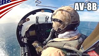 COCKPIT VIEW  AV8B Harrier IIs Amazing Vertical Takeoff amp Landing [upl. by Etteniotna921]