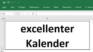 Excel 2016 TeamKalender Teil 1 Urlaubskalender für 2018 und 2019 Vorlage erstellen [upl. by Aleibarg]