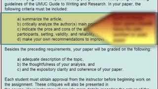 How to Write the Academic Critique AssignmentCritique of Academic Journal Article [upl. by Marlen159]