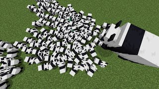 pandas sneezing in minecraft shorts [upl. by Alica]