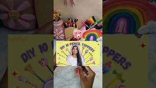 Diy easy cute pencil topper🥰craft trending shorts shortsfeed anucraftdiaries viralshort diy [upl. by Culhert477]