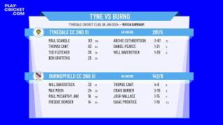 Tynedale CC 2nd XI v Burnopfield CC 2nd XI [upl. by Anelle564]