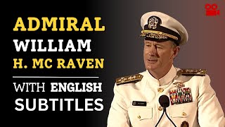 Admiral McRavens Speech How to Change the World English Subtitles [upl. by Hax]