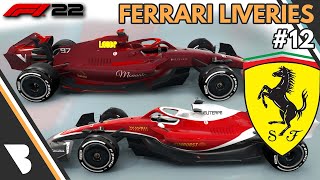 F1 22  FERRARI LIVERY IDEAS  12 [upl. by Arayt207]