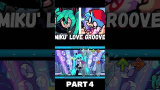 Miku Love Groove PART 4 BFHatsune Miku FNF MOD shorts [upl. by Inkster943]