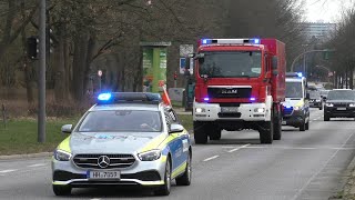 EUROMED Übung Polizei Hamburg eskortiert GW DekonP der BABZ Ahrweiler [upl. by Annahtur]