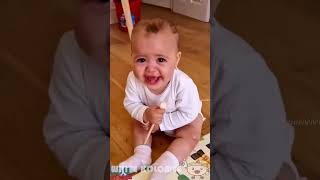 Babies Funny Moments  Try Not To Laugh   80  funny baby videos [upl. by Aubine]