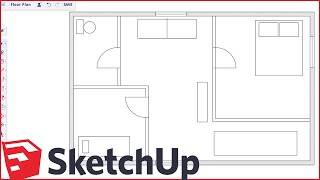 How to Make Floor Plans for Free in SketchUp [upl. by Chesney]