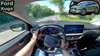 2024 Ford Kuga 25 Duratec Hybrid facelift  POV drive [upl. by Auqinal]