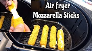 Mozzarella Sticks in the Air Fryer  Air Fryer Mozzarella Sticks shorts [upl. by Arihsa832]