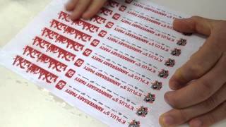 inkjet printable tyvek wristband [upl. by Horbal]