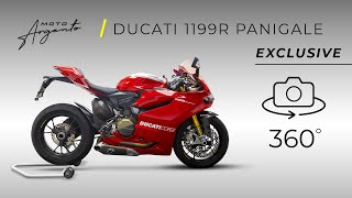 Ducati 1199 R Panigale  Vista a 360 gradi  Moto Argento [upl. by Emlynne]