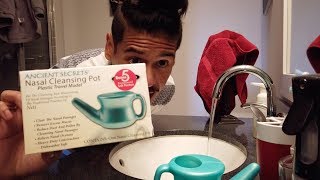 How To Use Neti Pot Correctly Tutorial [upl. by Lamej]