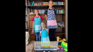 EASY Sewing Project Make a Childs Apron Using Fat Quarters shorts sewing aprons [upl. by Loredana]